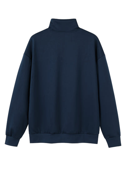 Casual zip-up sweatshirt