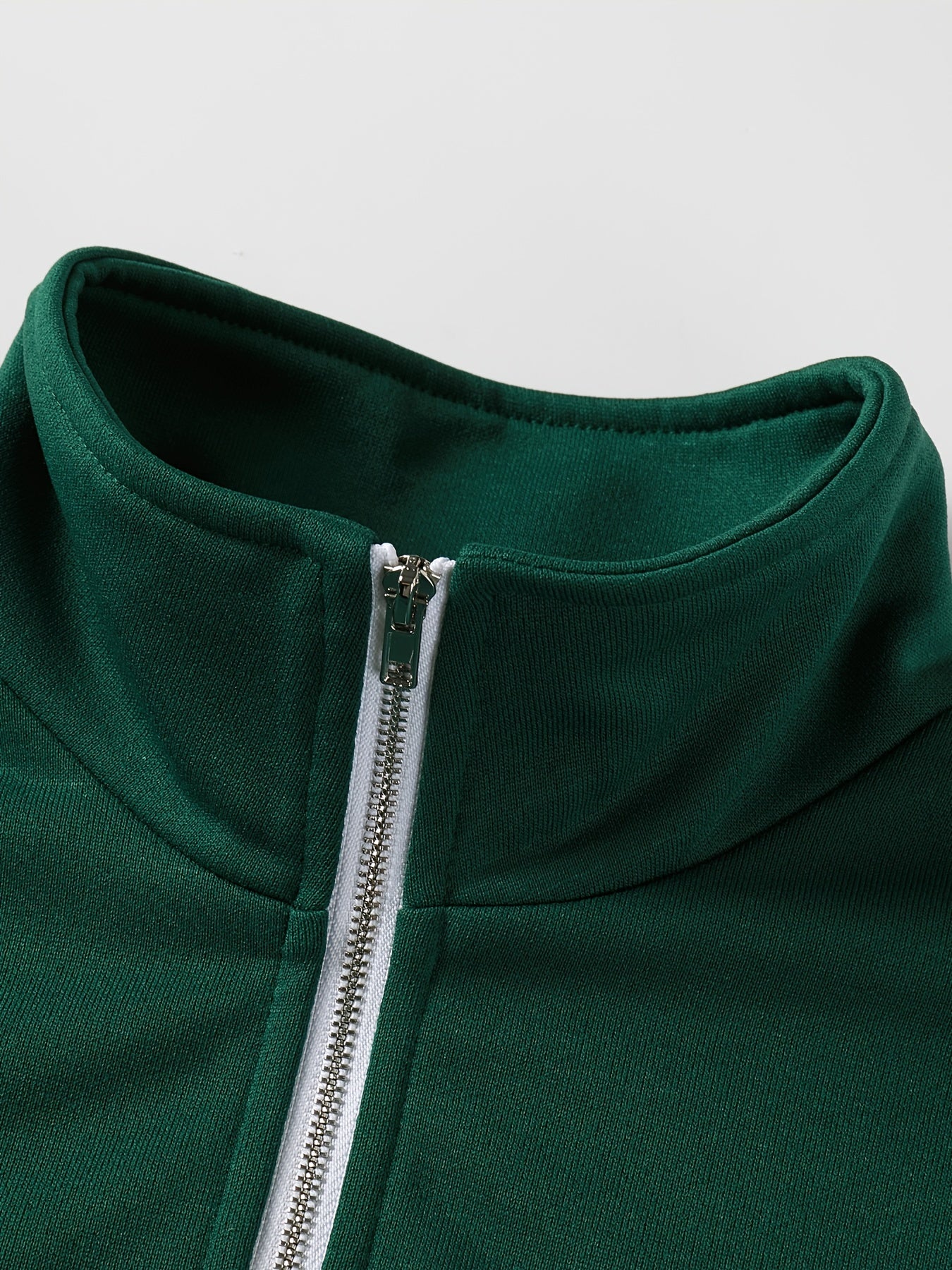 Casual zip-up sweatshirt