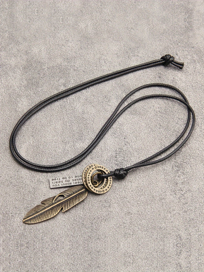 Feather Pendant Necklace