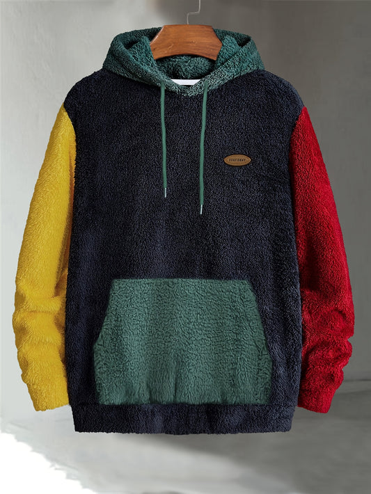 Multicolored Fleece Hoodie