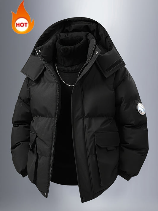 Thick Jacket with Removable Hood