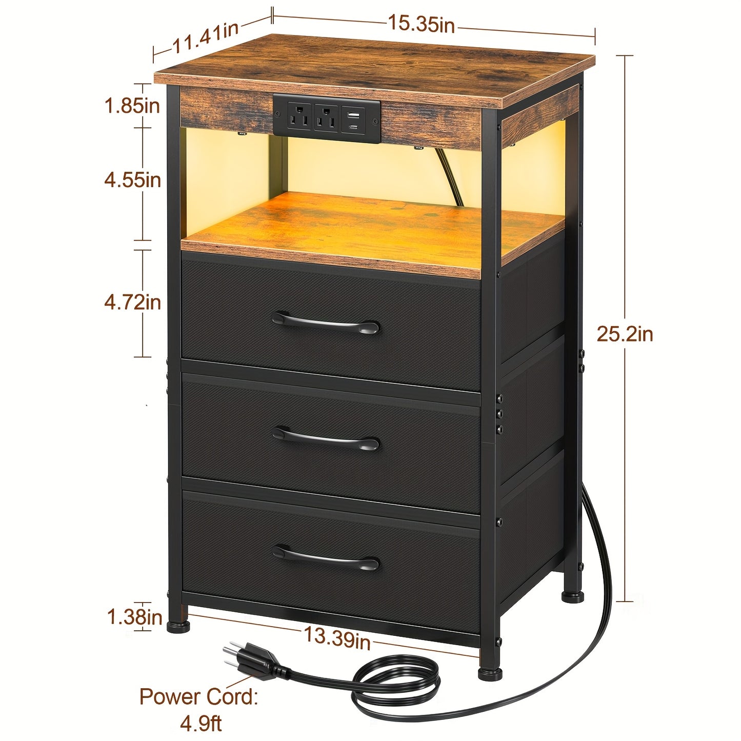 AMHANCIBLE bedside table