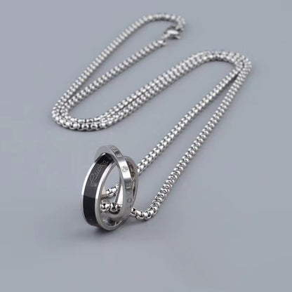 Double Ring Necklace