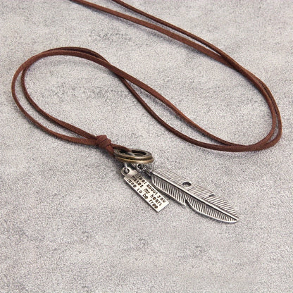 Feather Pendant Necklace