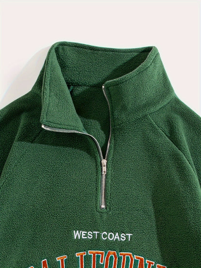 Embroidered Fleece Sweatshirt