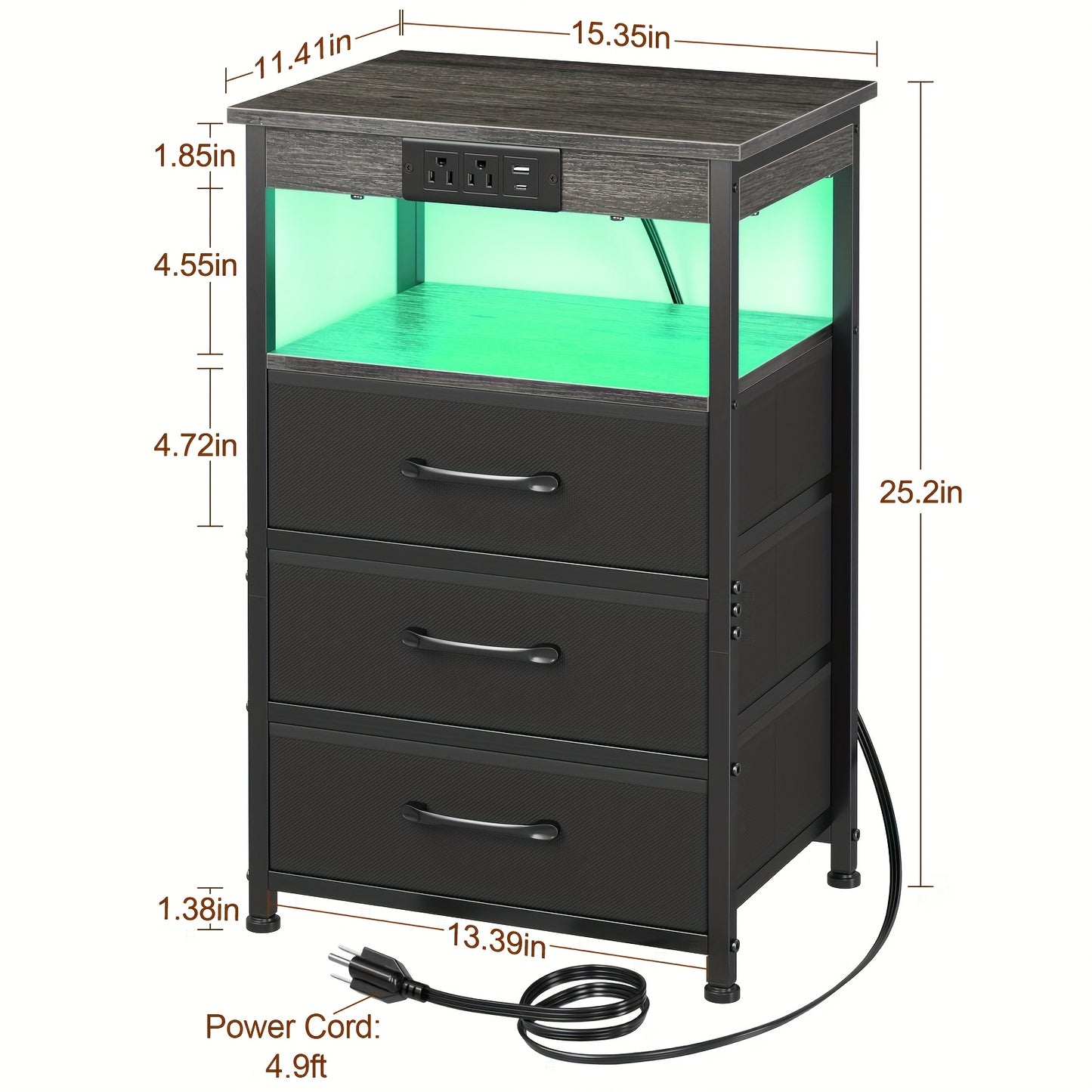 AMHANCIBLE bedside table