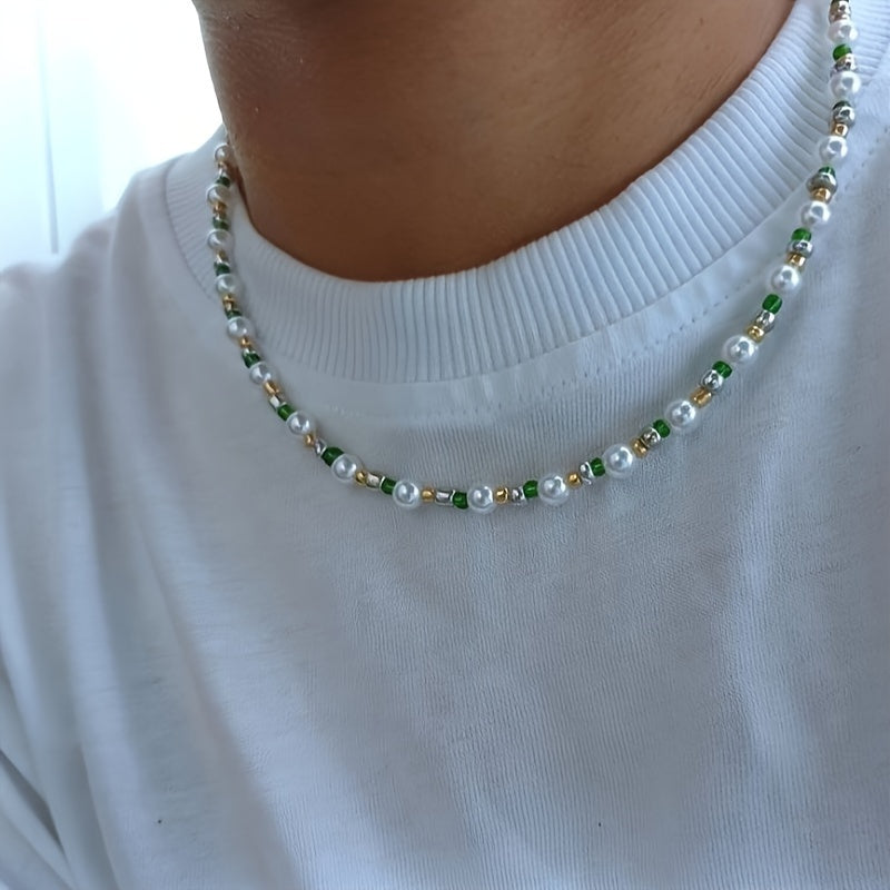 Collier de perles décontracté