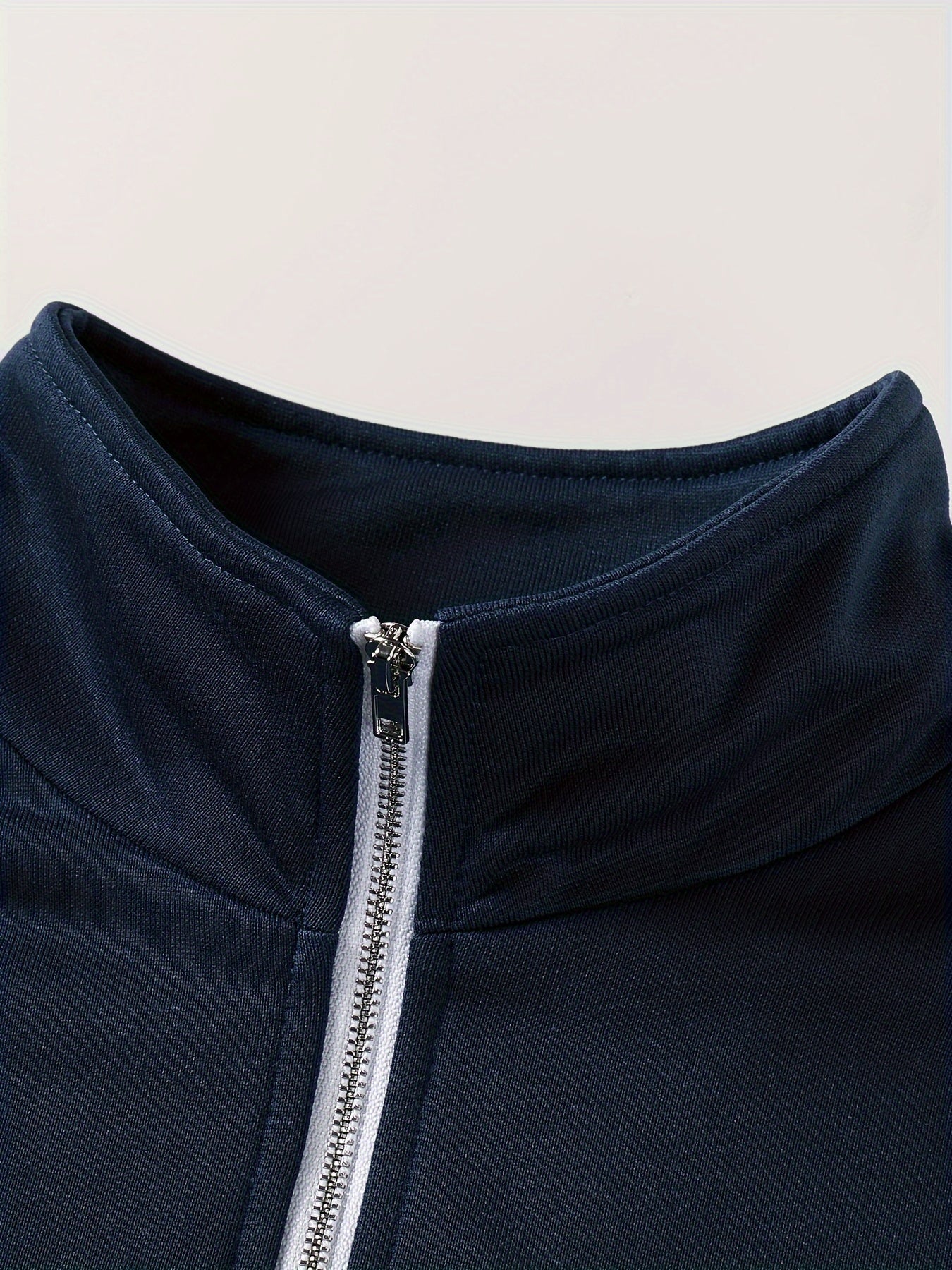 Casual zip-up sweatshirt