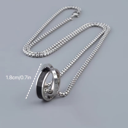 Double Ring Necklace