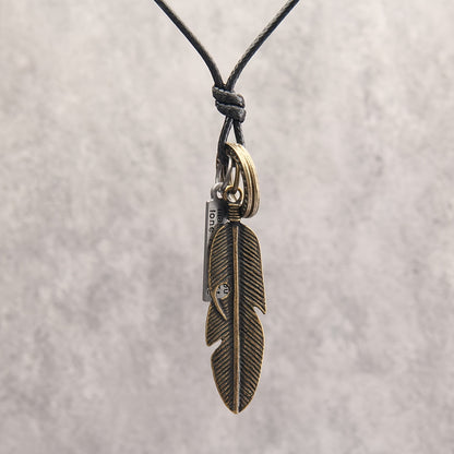 Feather Pendant Necklace