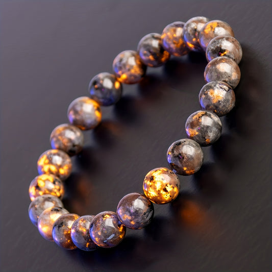 Flame Stone Bead Bracelet