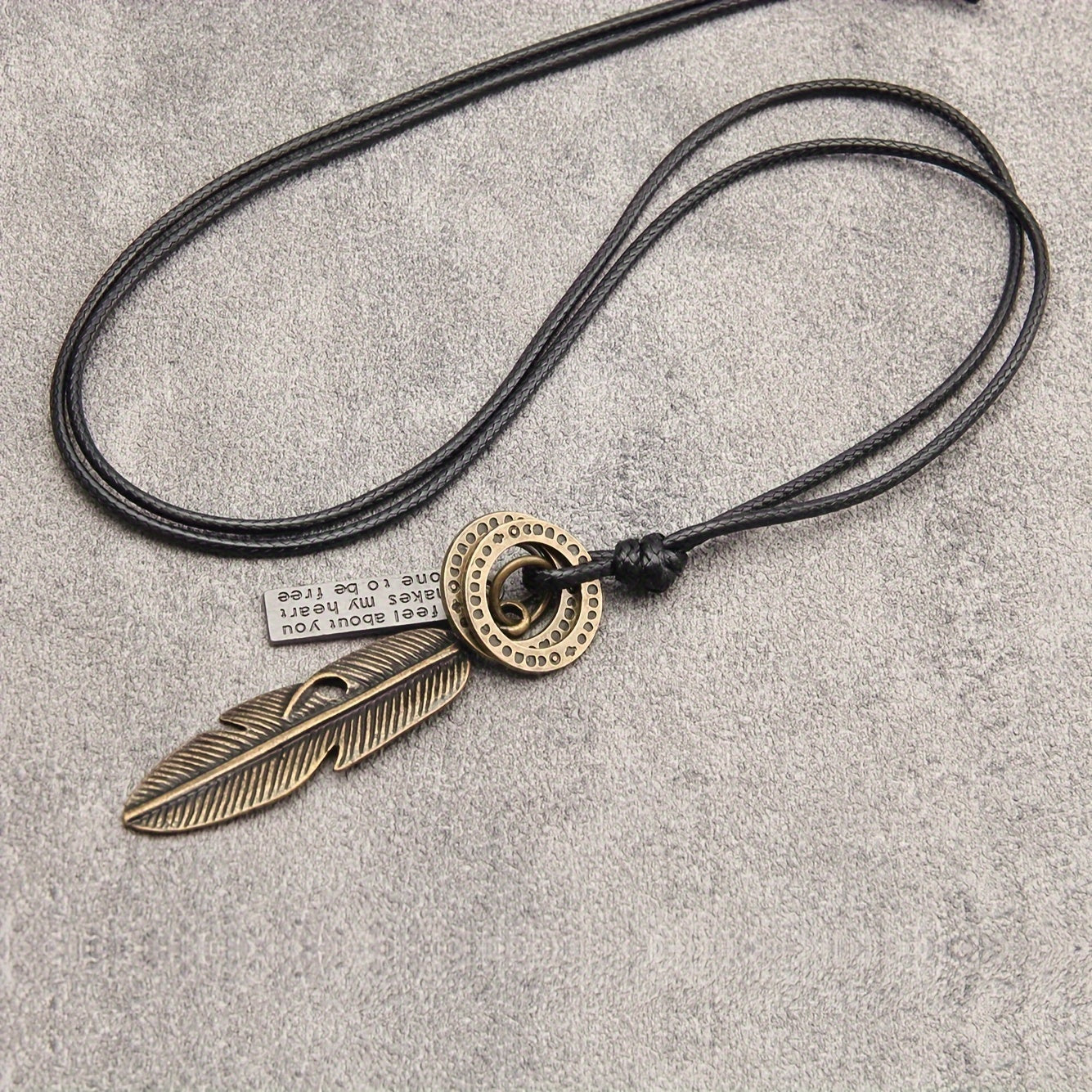 Feather Pendant Necklace